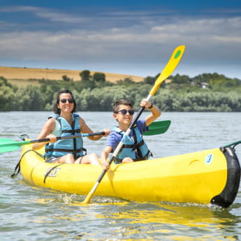 Canoe au lac de Bairon