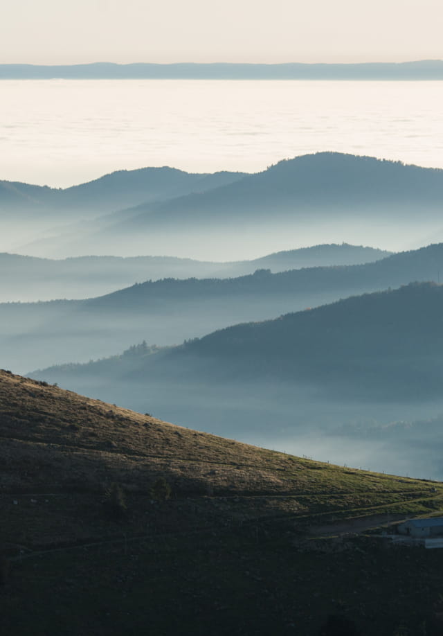 Brume sur les Vosges , le Hohneck
