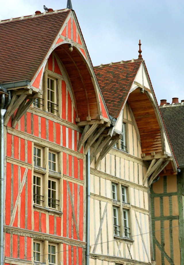 Troyes, maisons pans en bois