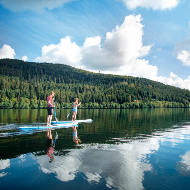 Paddle sur le lac de Gérardmer