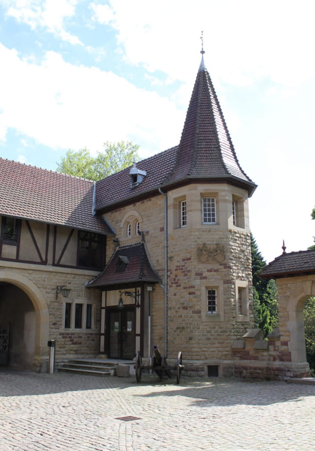 Cour intérieure du Burghof à Forbach