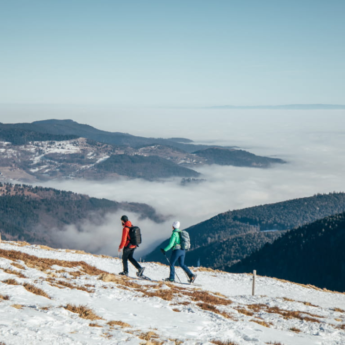 Randonnée raquettes dans le Massif des Vosges