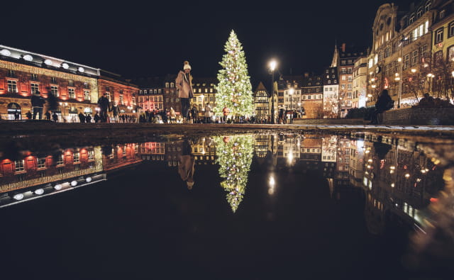 Marché de Noël sur la place Kléber de Strasbourg