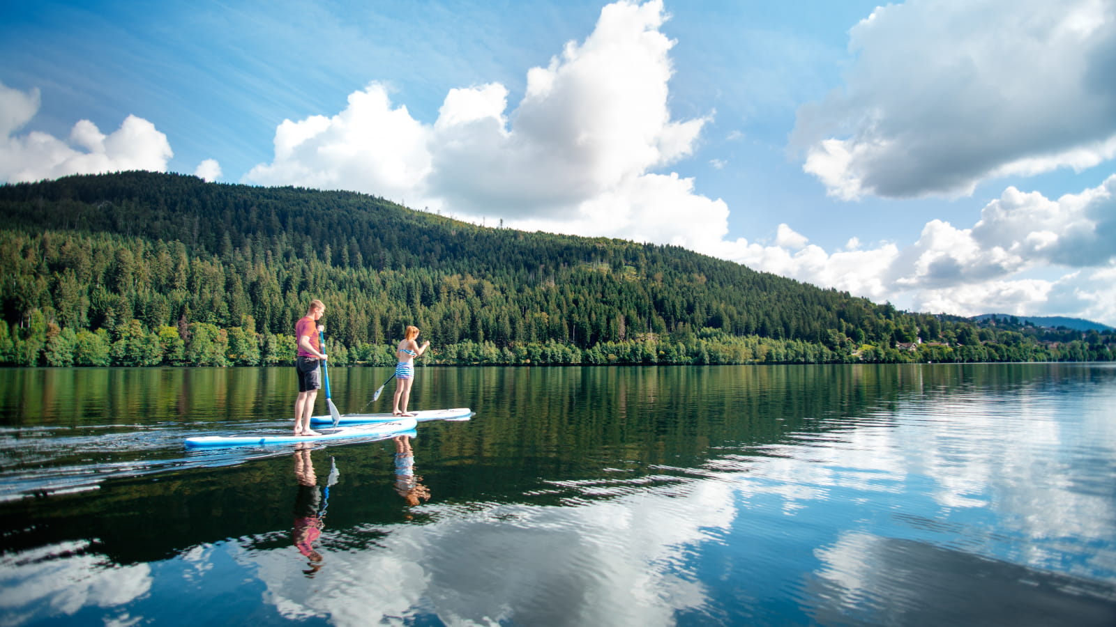 Paddle sur le lac de Gérardmer
