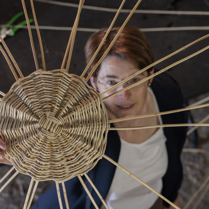 Atelier V&#039;Anne&#039;Rie à Troyon. Anne Beaujon réalise et organise des stages de Vannerie