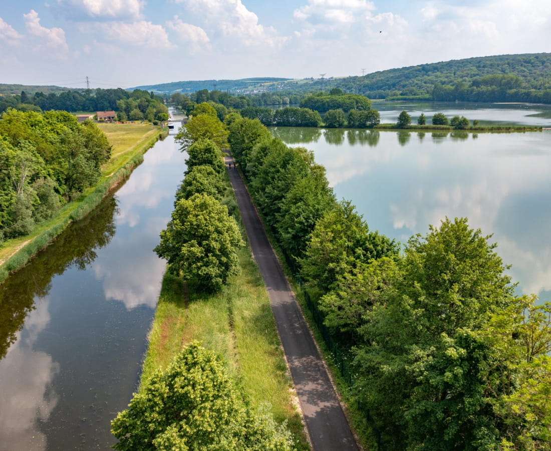 Le long de la Voie Bleue vers Richardménil