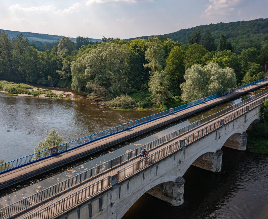 Le pont du canal à Flavigny-sur-Moselle