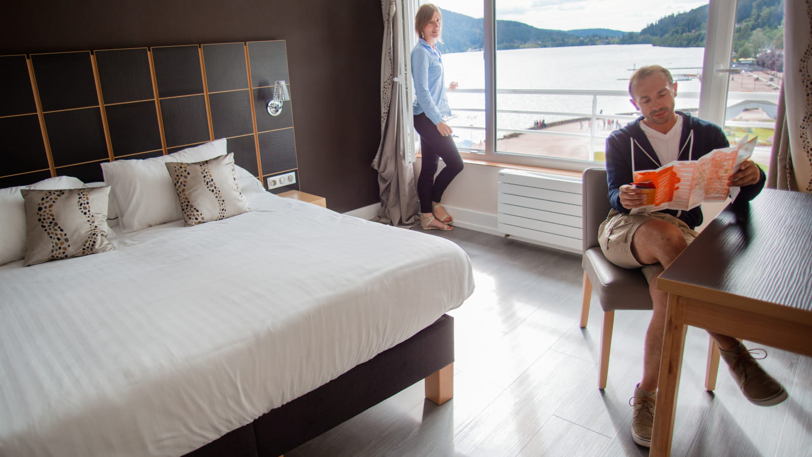 Hôtel Beau Rivage chambre avec vue sur le lac de Gérardmer