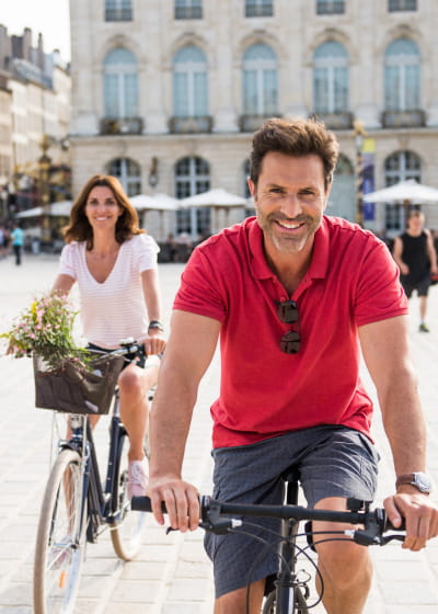 A vélo place Stanislas