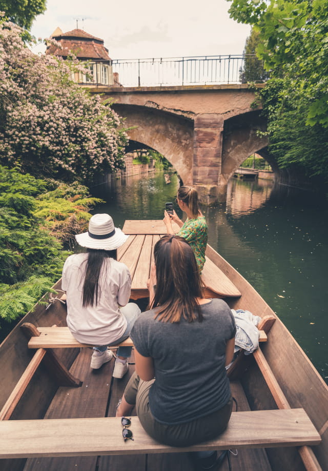 Balade en barque à Colmar