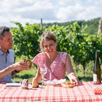 Repas dans le vignoble de Kaysersberg