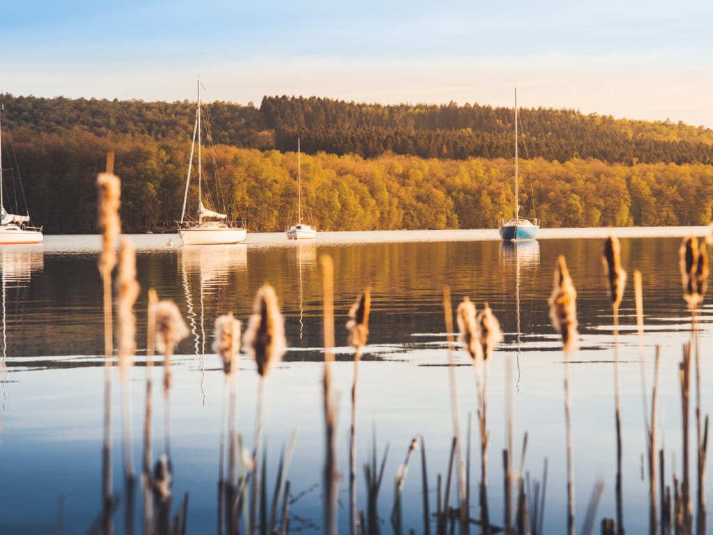 Coucher de soleil sur le lac des Vieilles Forges