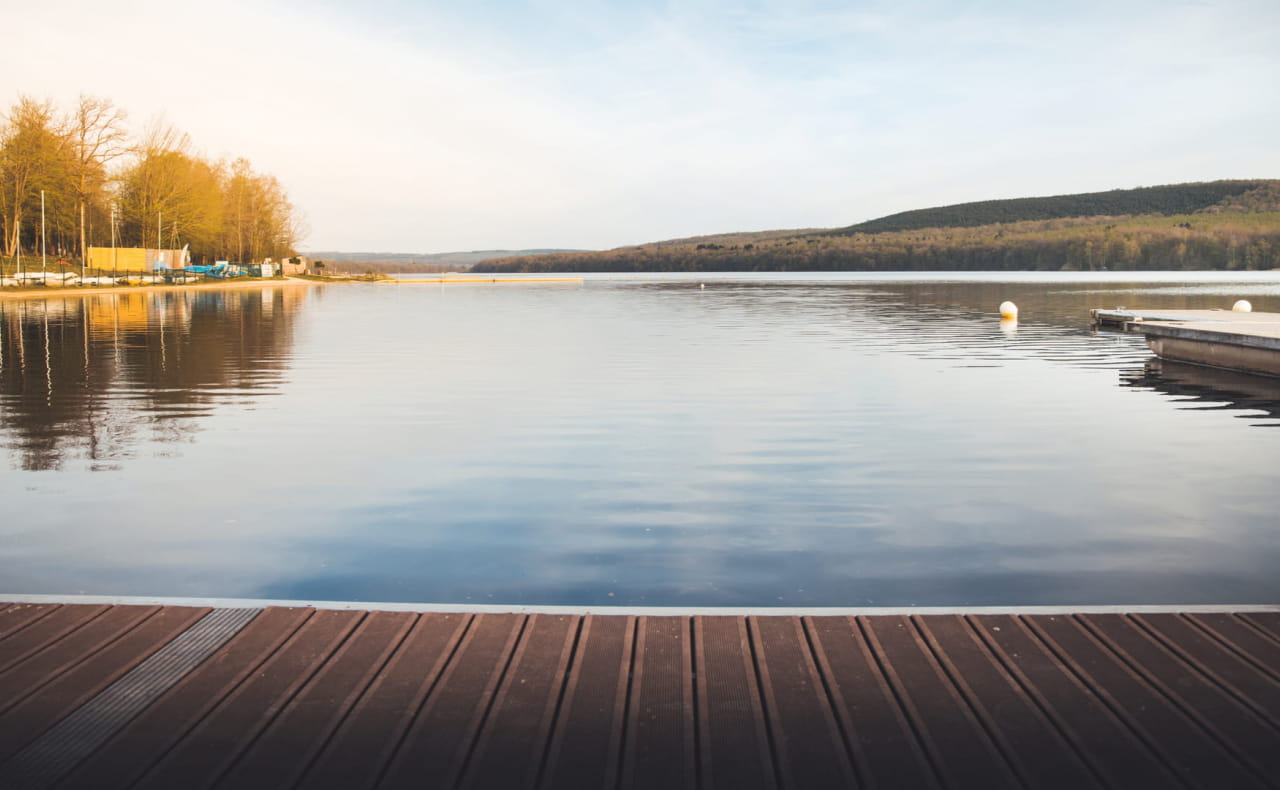 Coucher de soleil sur le lac des Vieilles Forges