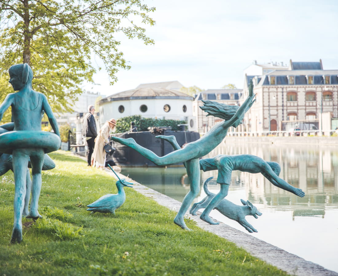 Bassin de la préfecture à Troyes