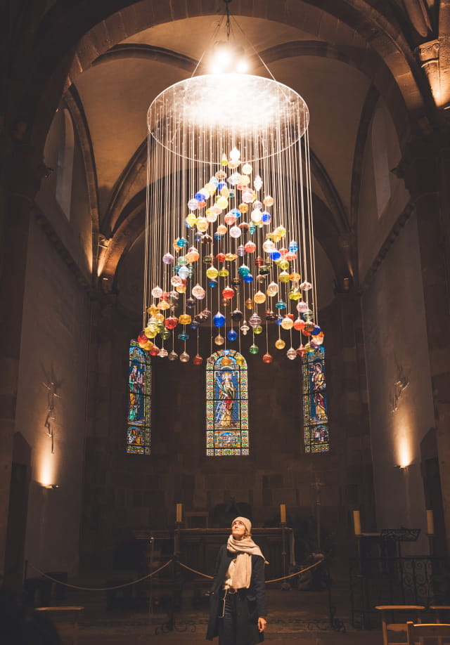 Lustre de Noël en boules Meisenthal
