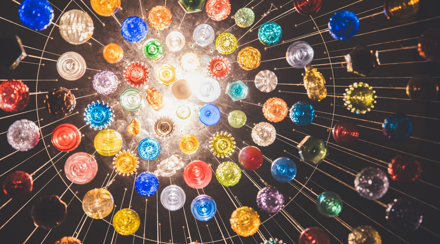 Lustre de Noël en boules Meisenthal