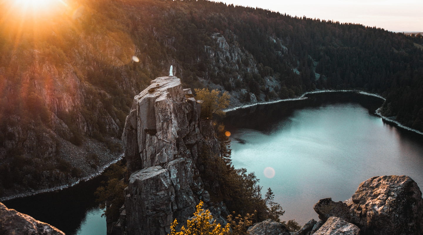 Coucher de soleil au Lac Blanc