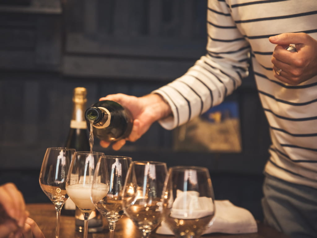 Dégustation de champagne