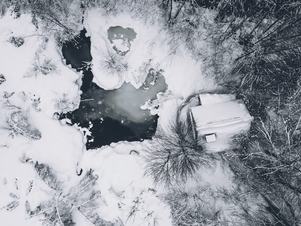 Vue aérienne sur les Vosges